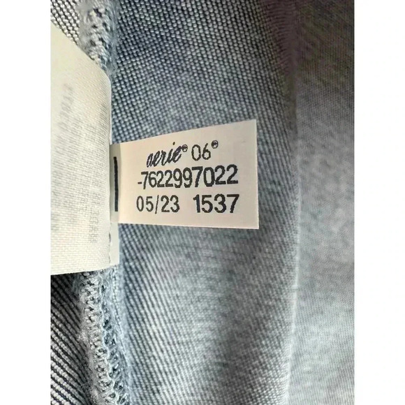 Aerie NWT Corset Denim Halter Dress Size M Y2K Retro Coastal Boho Cowgirl Party - Picture 9 of 10